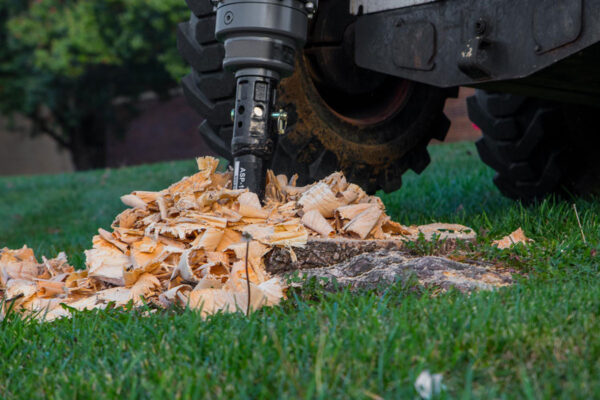 auger stump planer skid steer