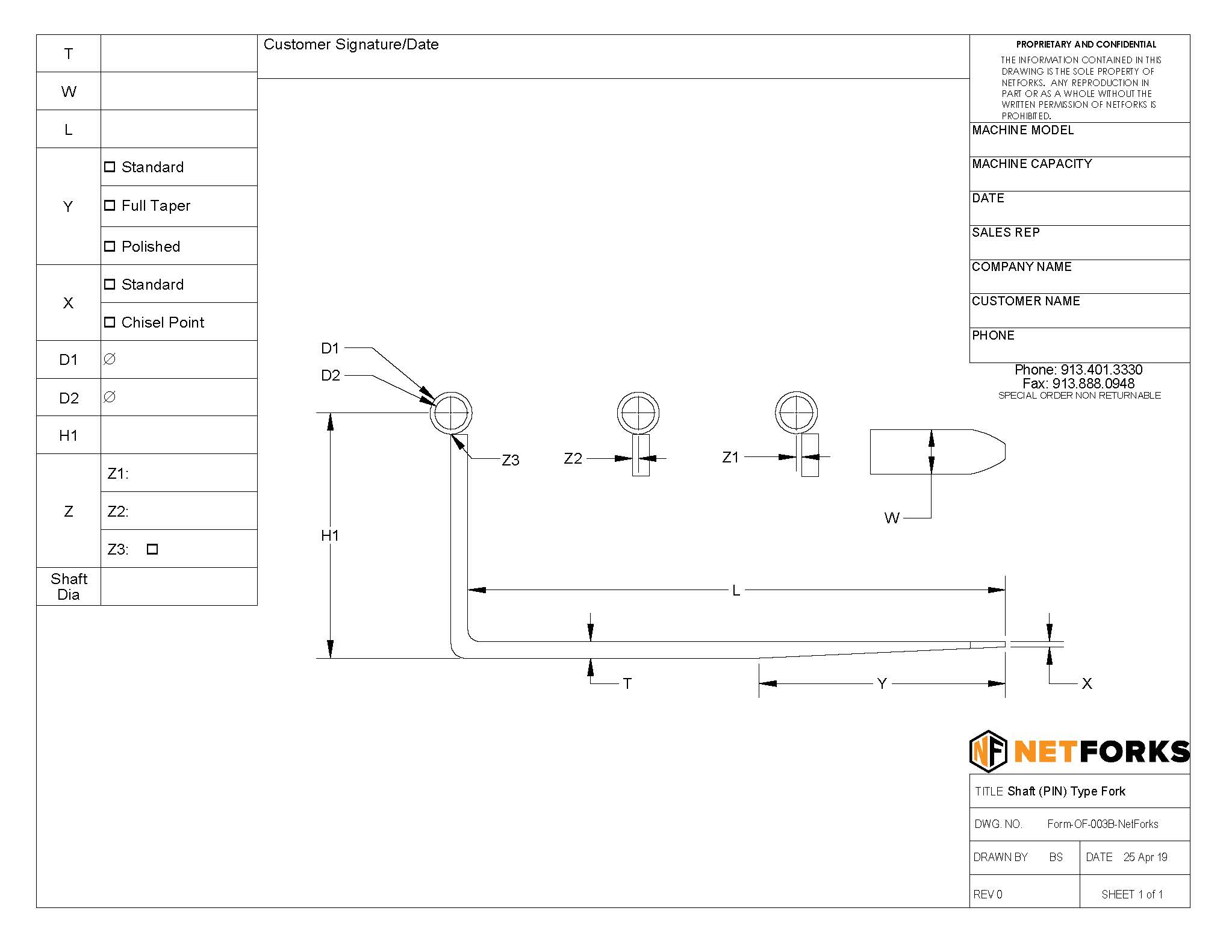 How to Measure Shaft Mounted Forks